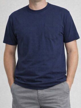 Hanes Essentials Navy Short Sleeve Large T-Shirt